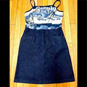 Fendi logo vintage dress